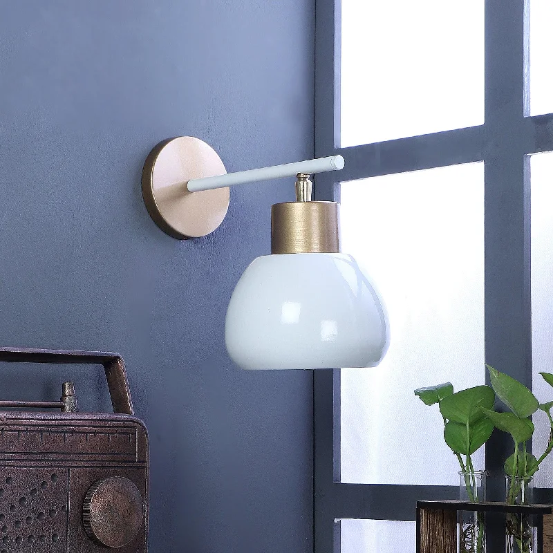 Bon-Bon White Metal Wall Light by SS Lightings