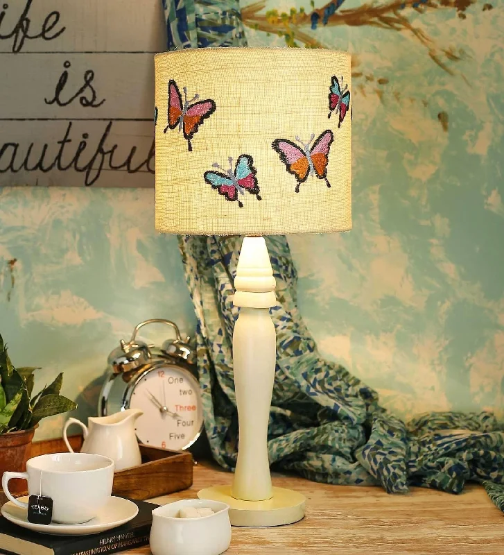 Butterfly on Jute Lamp