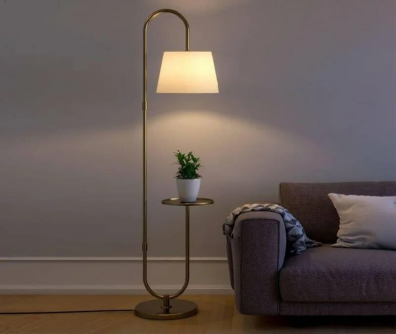 MODERN METAL CURVED FLOOR   LAMP