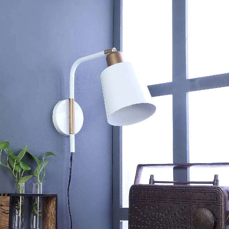 Norell White Metal Wall Light by SS Lightings