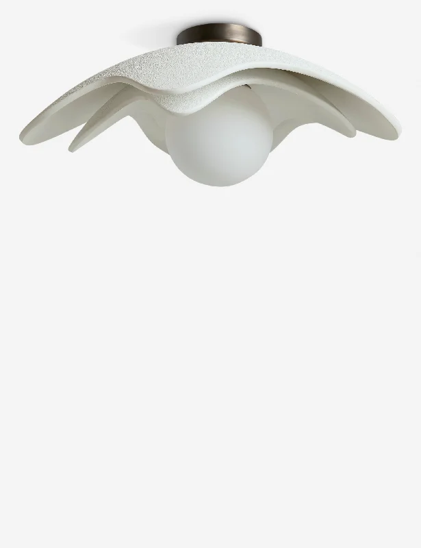 Soft Petal Flush Mount Light by Lolly Lolly Ceramics