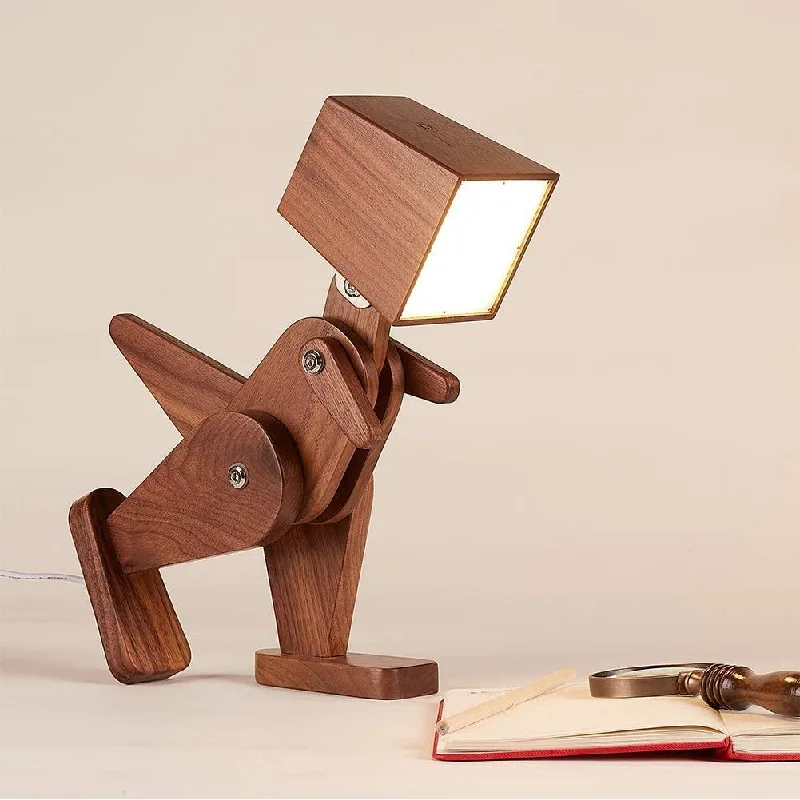 Wooden Dinosaur Shape Study Lamp