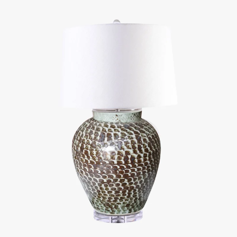 Brown Fish Scale Lamp