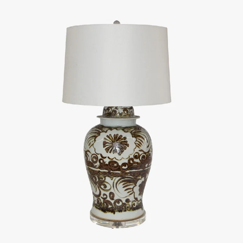 Brown Silla Flower Lamp