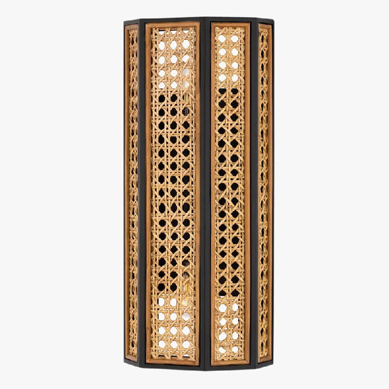 Georgia Woven Cane Sconce