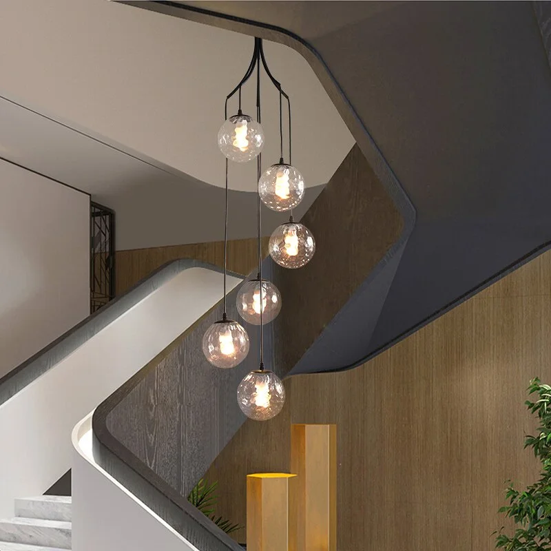 Glass Ball Pendant Chandelier: Elegant Lighting Fixture