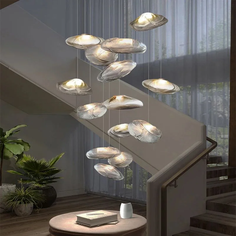 Lustre Lava Pendants Staircase Chandelier Lighting