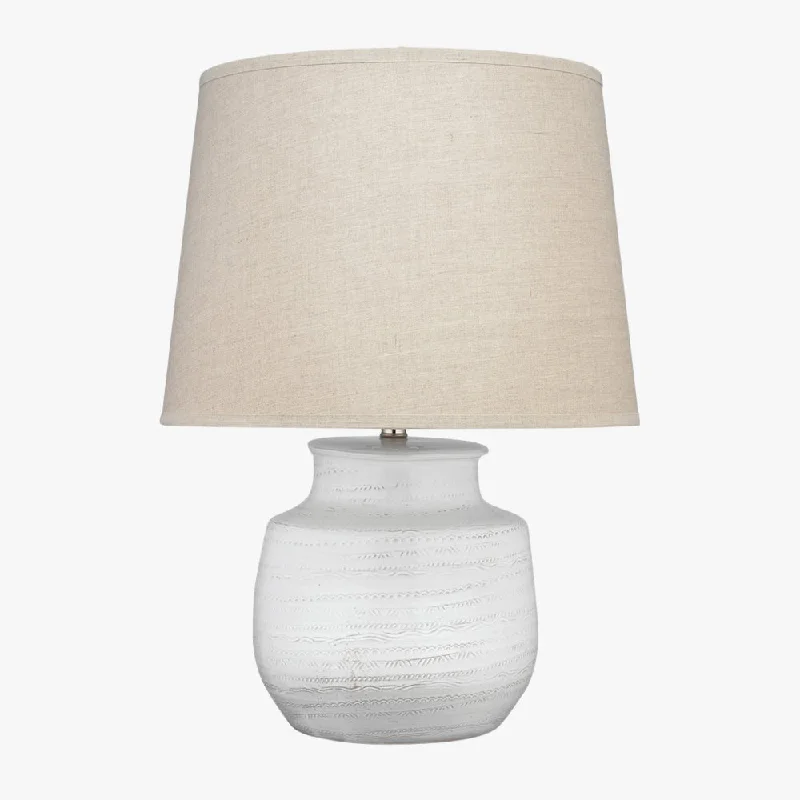 Parke White Ceramic Lamp