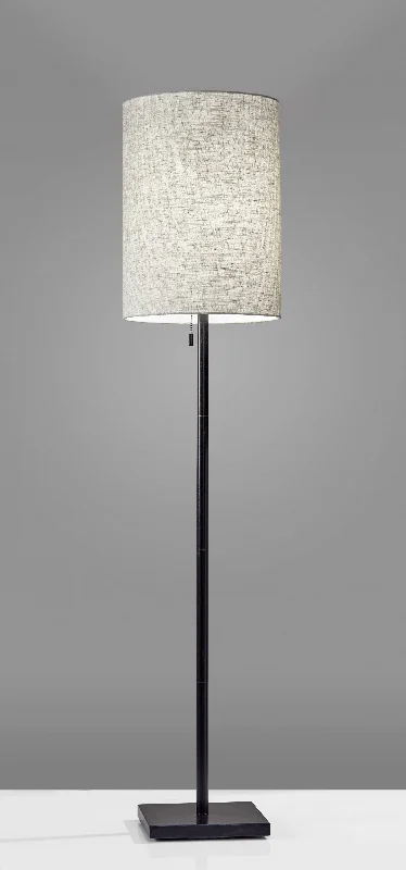 Floor Lamp Classic Silhouette Brushed Steel Metal