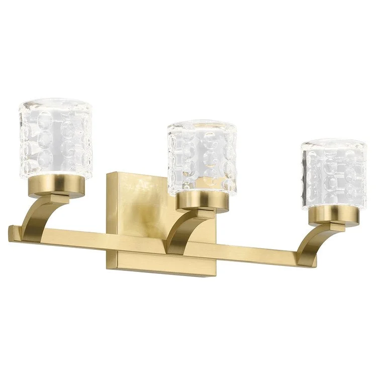 Vanity Light Rene 3 Lamp Champagne Gold Steel