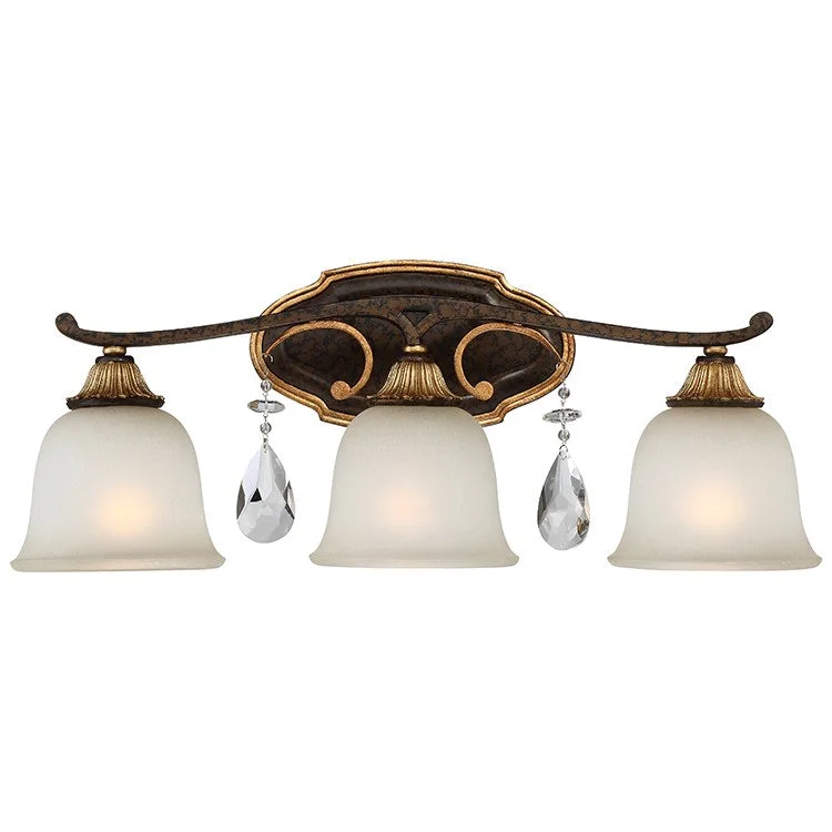 Chateau Nobles Three-Light Bathroom Vanity Fixture