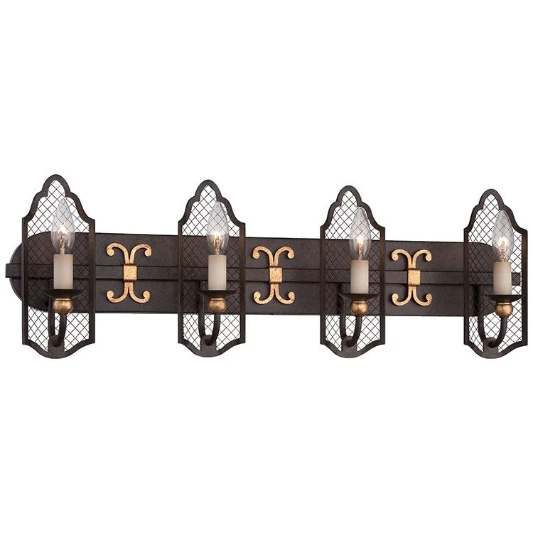 Cortona Four-Light Bathroom Vanity Fixture