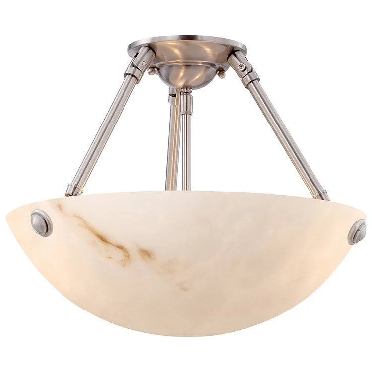 Virtuoso II Three-Light Semi-Flush Mount Ceiling Fixture