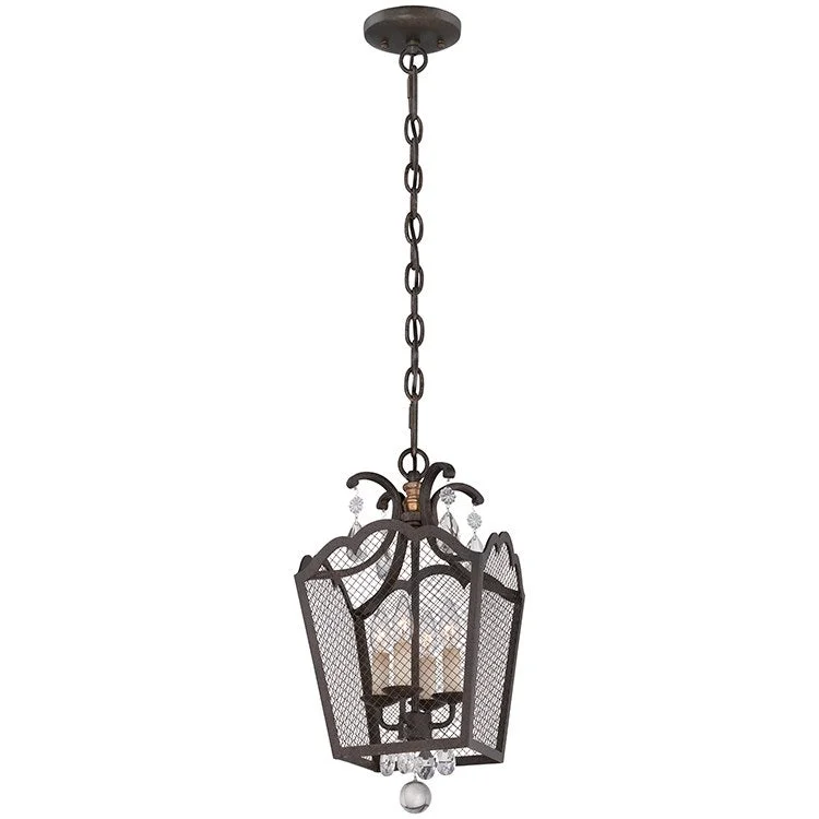 Cortona Four-Light Convertible Semi-Flush Mount Ceiling Fixture/Pendant