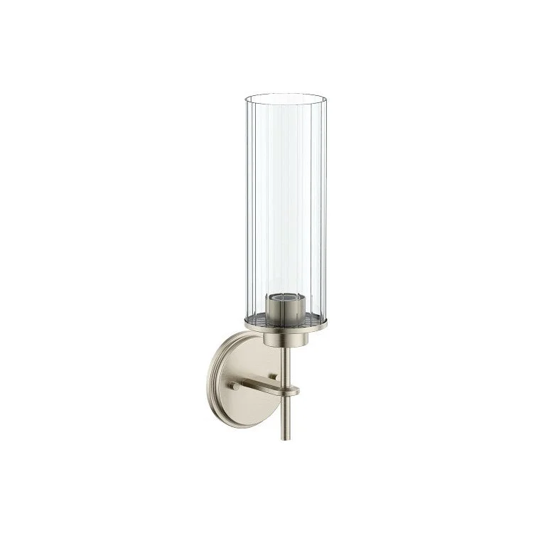 Bath Light Greenfield Single Globe 1 Lamp Brushed Nickel Glass or Shade Globe