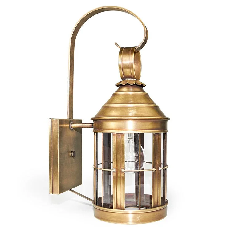 Heal Single-Light Outdoor Cone-Top Wall Lantern with Top Scroll