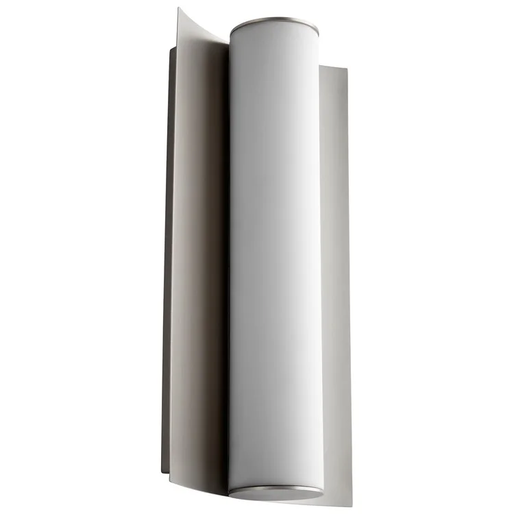 Wave Single-Light 13" LED Bathroom Wall Sconce - Satin Nickel