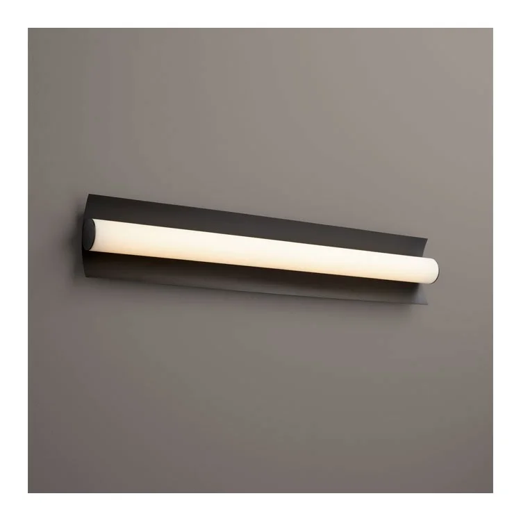 Wave Two-Light 35" LED Bathroom Vanity Fixture - Black