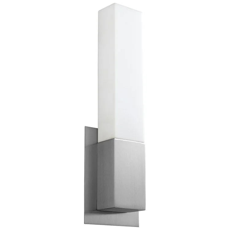 Vega Single-Light Bathroom Wall Sconce - Satin Nickel