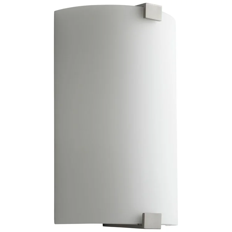 Siren Single-Light LED Wall Sconce with Glass Shade - Satin Nickel