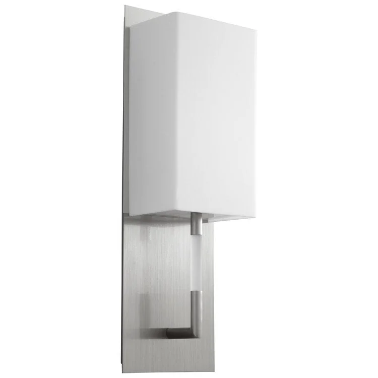 Epoch Single-Light Wall Sconce with Acrylic Shade - Satin Nickel