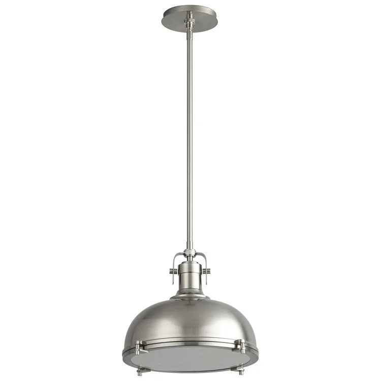 Vida Single-Light LED Pendant - Satin Nickel