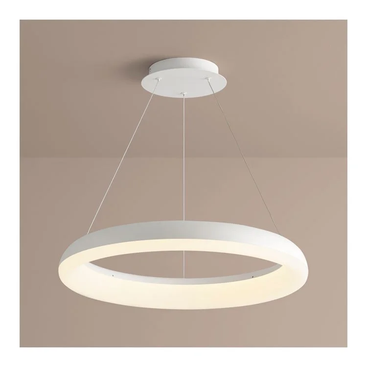 Roswell Single-Light LED 24" Pendant - White