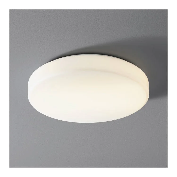 Rhythm Two-Light 14" Flush Mount Ceiling Fixture - White