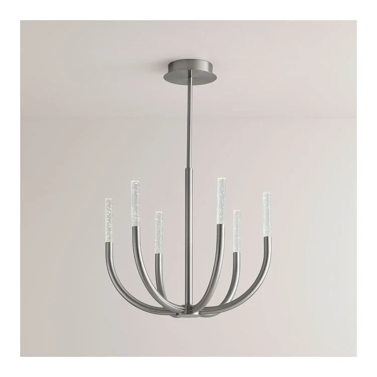 Presto! Six-Light LED Chandelier - Satin Nickel