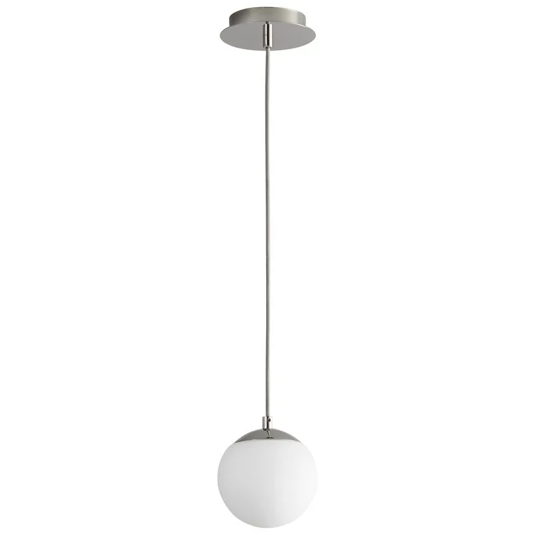 Luna Single-Light 6" Globe Pendant - Polished Chrome