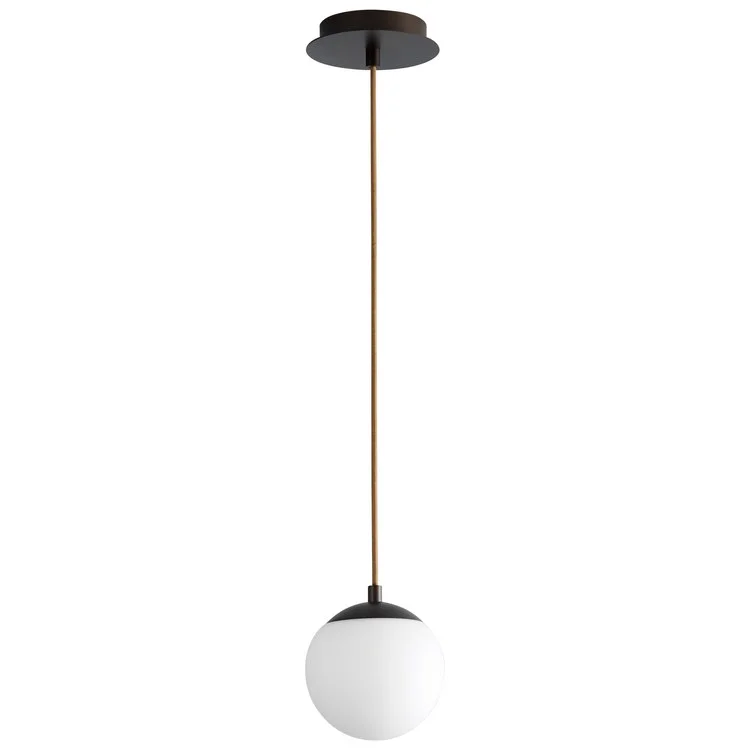 Luna Single-Light 6" Globe Pendant - Oiled Bronze