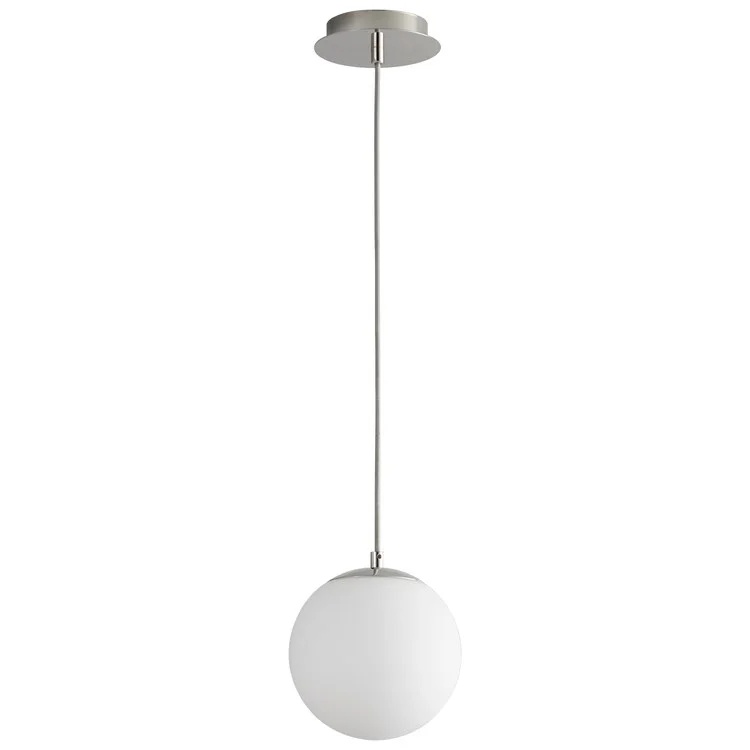 Luna Single-Light 8" Globe Pendant - Polished Chrome