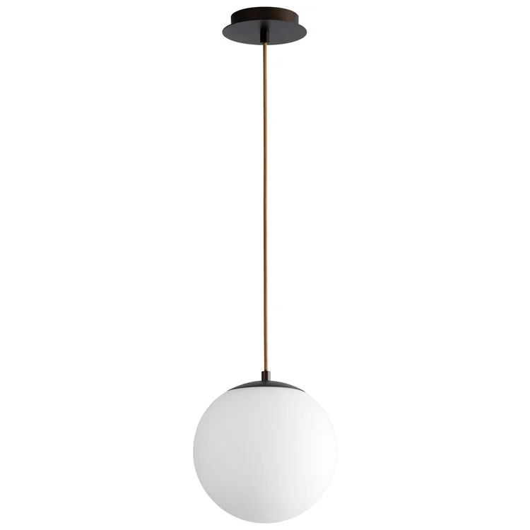 Luna Single-Light 10" Globe Pendant - Oiled Bronze