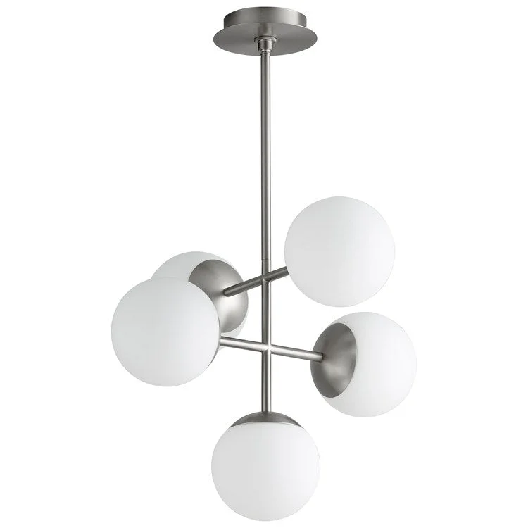 Nebula Five-Light 6" LED Pendant - Satin Nickel