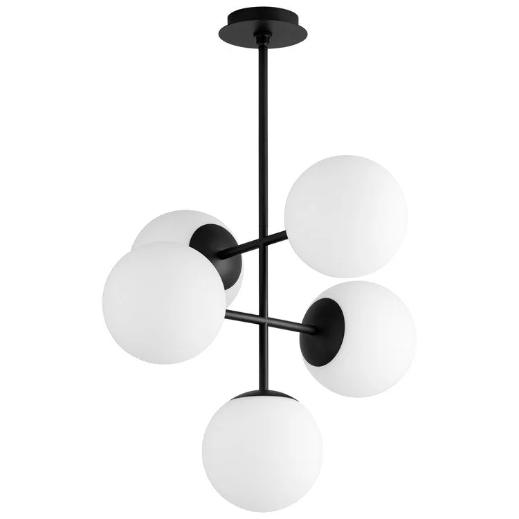 Nebula Five-Light 8" LED Pendant - Black