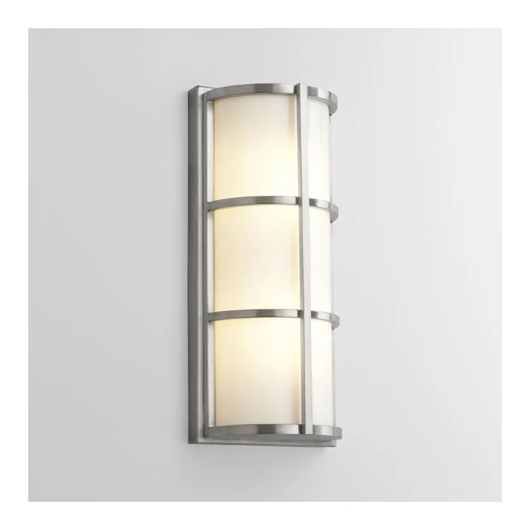 Leda Single-Light LED Outdoor Wall Sconce - Satin Nickel