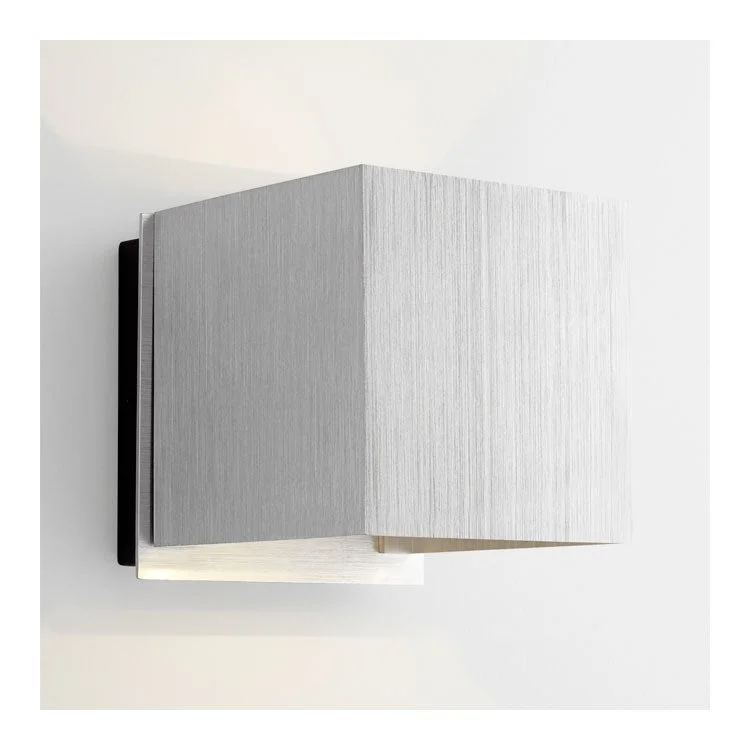 Kubo Two-Light LED Outdoor - Brushed Aluminum