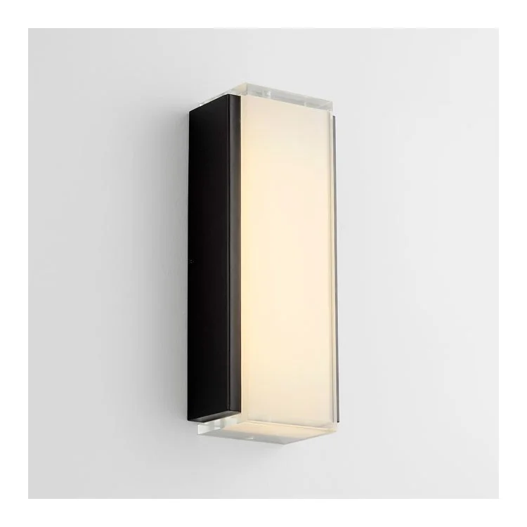 Helio Single-Light Medium Outdoor Wall Sconce - Black