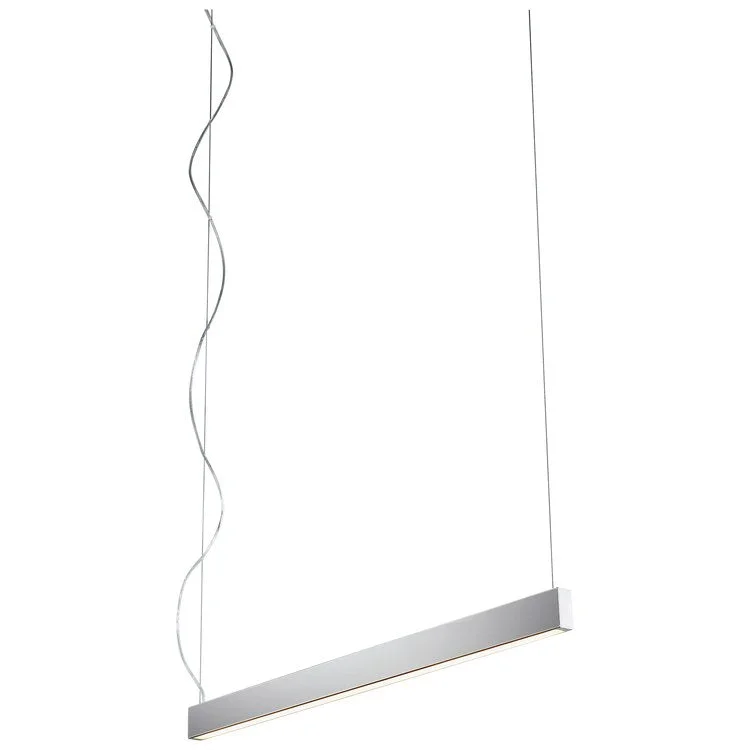 Zepp Single-Light 38" LED Linear Pendant - Polished Nickel