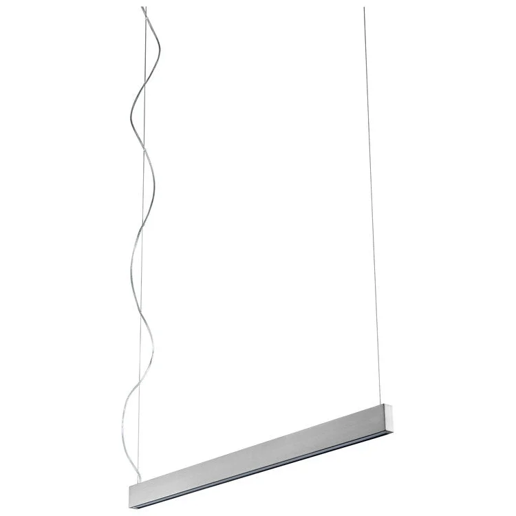 Zepp Single-Light 38" LED Linear Pendant - Satin Nickel