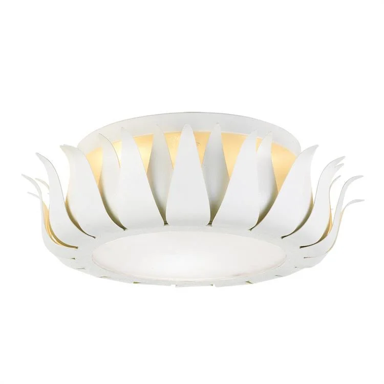 Broche Three-Light Flush Mount Ceiling Fixture