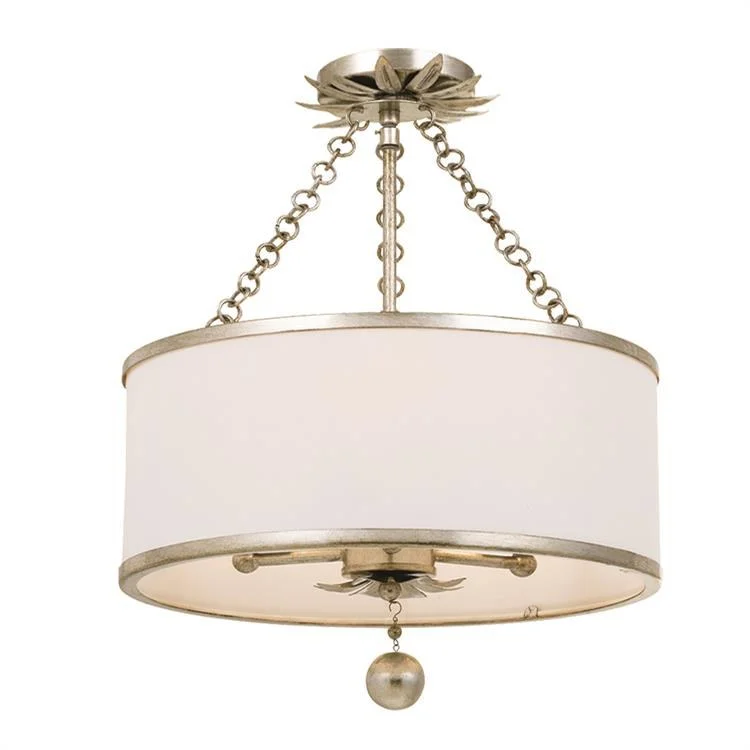 Broche Three-Light Flush Mount Ceiling Fixture