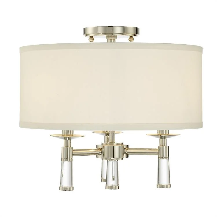 Baxter Three-Light Flush Mount Ceiling Fixture