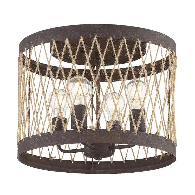 Anders Four-Light Flush Mount Ceiling Fixture