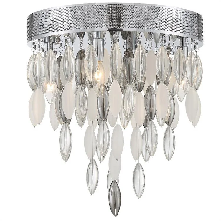 Hudson Four-Light Flush Mount Ceiling Fixture