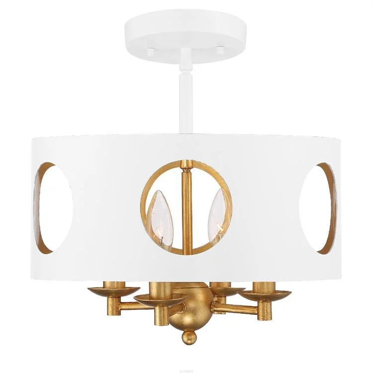 Odelle Four-Light & Flush Mount Ceiling Fixture