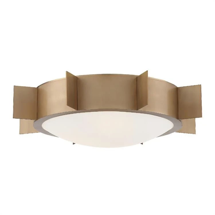 Solas Three-Light Flush Mount Ceiling Fixture