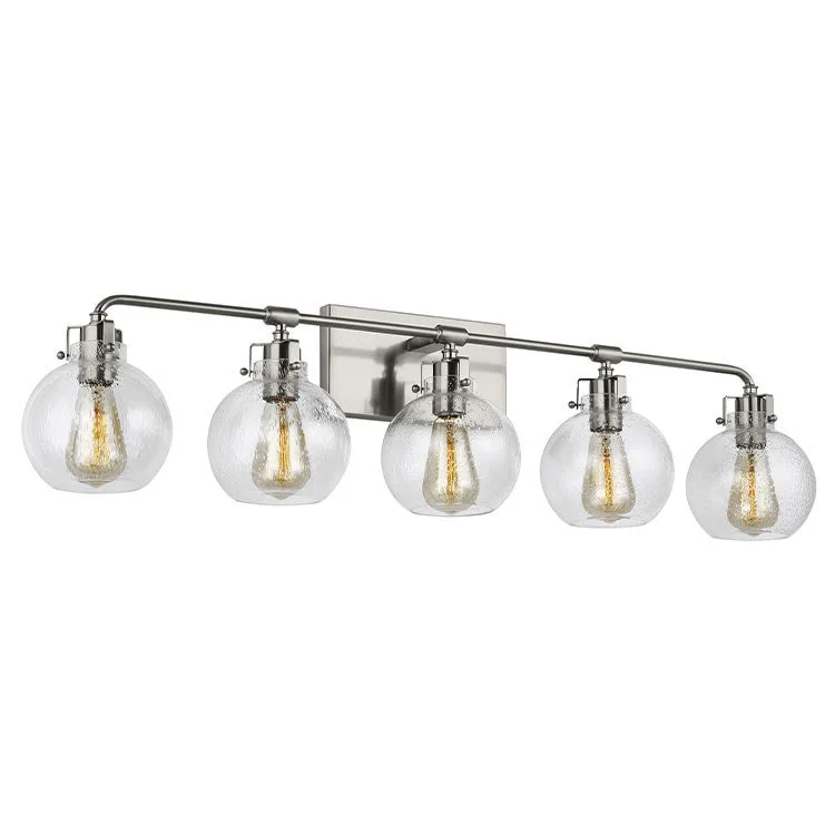 Clara Five-Light Bathroom Vanity Fixture