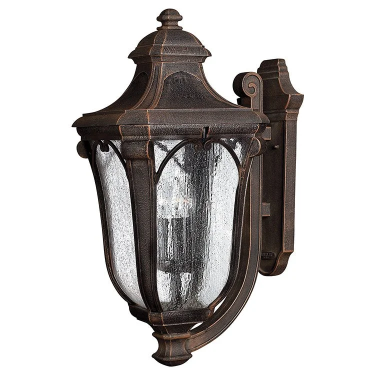 Trafalgar Three-Light Extra-Large Wall-Mount Lantern