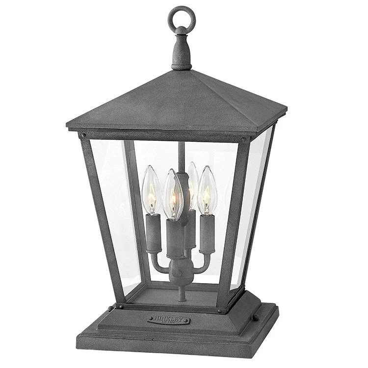 Trellis Four-Light LED Pier Mount Lantern